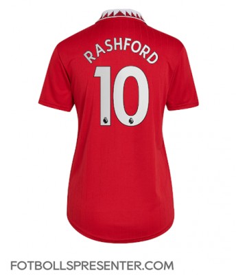 Manchester United Marcus Rashford #10 Hemma Matchtröja Dam 2022-23 Kortärmad